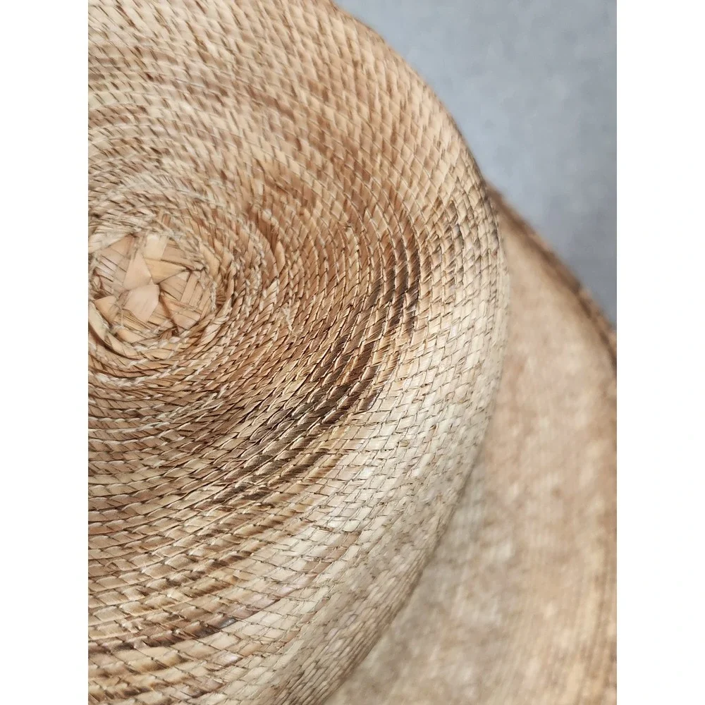 Alamo Hat Cowboy Hat Mens OS Tan Good Woven Straw Leather Band Conchos Western